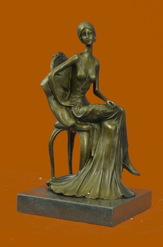 Bronze sculpture statue decor - statue,